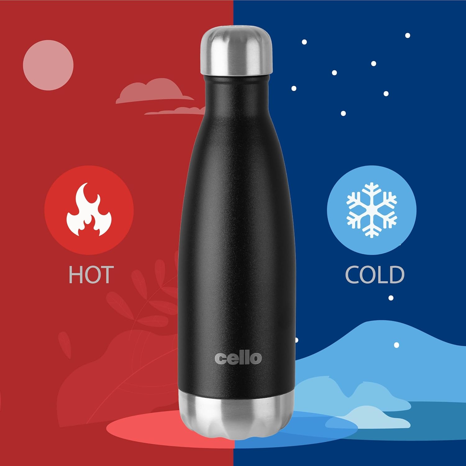 Cello Swift Thermosteel Water Bottle, 350ml, 3