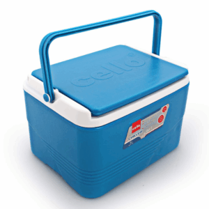 Cello Chiller Ice Box | Standard Size for Travel Party Bar Ice Cubes | Cold Drinks | Medical Purpose | 8 Litre, Blue