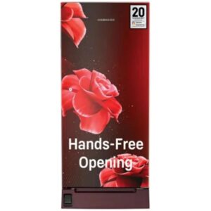 Liebherr 191L Single-door Red Refrigerator, 3 Star BEE, 191 Liters, Hands-Free Opening, Foot Pedal Base Drawer DFPRDC 1921