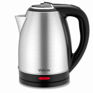 Vidiem ZAP Electric Kettle 1.8 Ltr | 1000 Watts | Stainless Steel Hot Water portable Electric Kettle for Home, Office | Auto Shut-Off | Wider Mouth