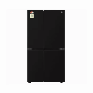 LG 650L Side-by-Side Refrigerator, Convertible, Multi-Air Flow Western Black, 3 Star GL-B257JWB3