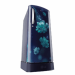 LG 185 L 5 Star Inverter Direct-Cool Single Door Refrigerator Appliance (GL-D201ABCU, Blue Charm, Base stand with drawer)