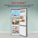 LG 340 L, 2 Star, Frost Free, Double Door, Smart Inverter Compressor, Bottom Freezer Refrigerator with DoorCooling+, AI ThinQ, Wi-Fi Convertible (GL-B382CDSY,Dazzle Steel, Express Freeze)