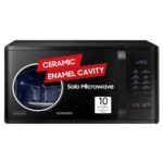 Samsung 23 L Solo Microwave Oven (MS23A3513AK/TL, Black, Auto Cook Programs, Child Safety Lock, Memory Feature, Deodorization, Ceramic Enamel Cavity with 10 year warranty)