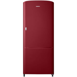 Samsung 183 L, 2 Star, Digital Inverter, Direct-Cool Single Door Refrigerator (RR20C11C2RH/HL, Scarlet Red)
