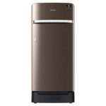Samsung 189L 5 Star Inverter Direct-Cool Single Door Refrigerator Appliance (RR21C2H25DX/HL,Luxe Brown) Base Stand Drawer