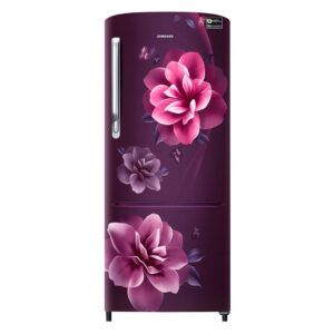Samsung 223L 3 Star Inverter Direct-Cool Single Door Refrigerator Appliance (RR24C2723CR/NL,Camellia Purple)