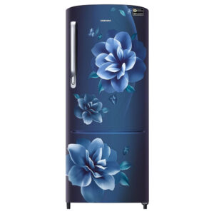 Samsung 223L 3 Star Inverter Direct-Cool Single Door Refrigerator Appliance (RR24C2723CU/NL,Camellia Blue)