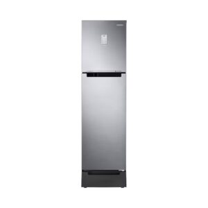 Samsung 236L 2 Star Inverter Frost-Free Convertible 3 In 1 Double Door Refrigerator Appliance (RT28C3832S8/HL,Elegant Inox), Base Stand Drawer