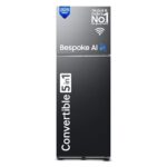 Samsung 350 L, 2 Star, Convertible 5-in-1, Digital Inverter, Frost Free Double Door, WiFi Enabled Bespoke AI Refrigerator (RT38DG5A2BBXHL, Luxe Black, Black)