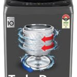 LG Smart Choice, 7 Kg, 5 Star, Smart Inverter Technology Fully Automatic Top Load Washing Machine (T70VBMB1Z, Auto Prewash, Turbodrum, Stainless Steel drum, LED Display, Smart Diagnosis Middle Black)