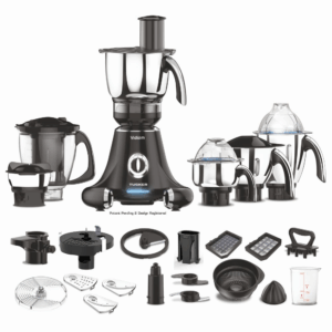Vidiem Tusker 750W Mixer Grinder with 6 Jars (Black)