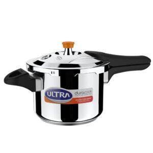 ULTRA DURACOOK HANDI 3 L Outer Lid Induction Bottom Pressure Cooker (Stainless Steel)