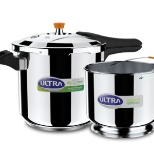ULTRA DURACOOK DIET 8L Outer Lid Induction Bottom Pressure Cooker (Stainless Steel)