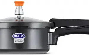 Ultra EBONY (3 L) 3 L Outer Lid Induction Bottom Pressure Cooker (Aluminium)