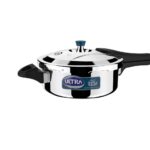 Ultra Dura cook Triply 3.5 L pressure cooker,SS 304 Food Grade,’SCTS’Anti Bulging,Froth collector,Broad Base quick cooking -savesgas.Solid backelite handles,3 layered body, Induction,ISI,5 Y warranty