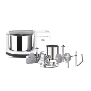 Ultra Bigg+ Wet Grinder Celebration Pack | 2.5L Multiutility Drum with Conical Stones | 1L Spice Mix Drum with Cylindrical Stone, Coconut Scraper, Atta Kneader & AISI 304 FoodGrade Stainless Steel