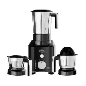Ultra Choice Pro Mixer Grinder - Black | Fast & Heavy-Duty 1000W High Torque Motor with 5 Years Warranty | AISI 304 Food-Grade 3 SS Jar, 3 Speed Regular + Pulse