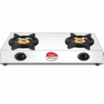VIDIEM VECTOR NERO STAINLESS STEEL 2 BURNER GAS STOVE