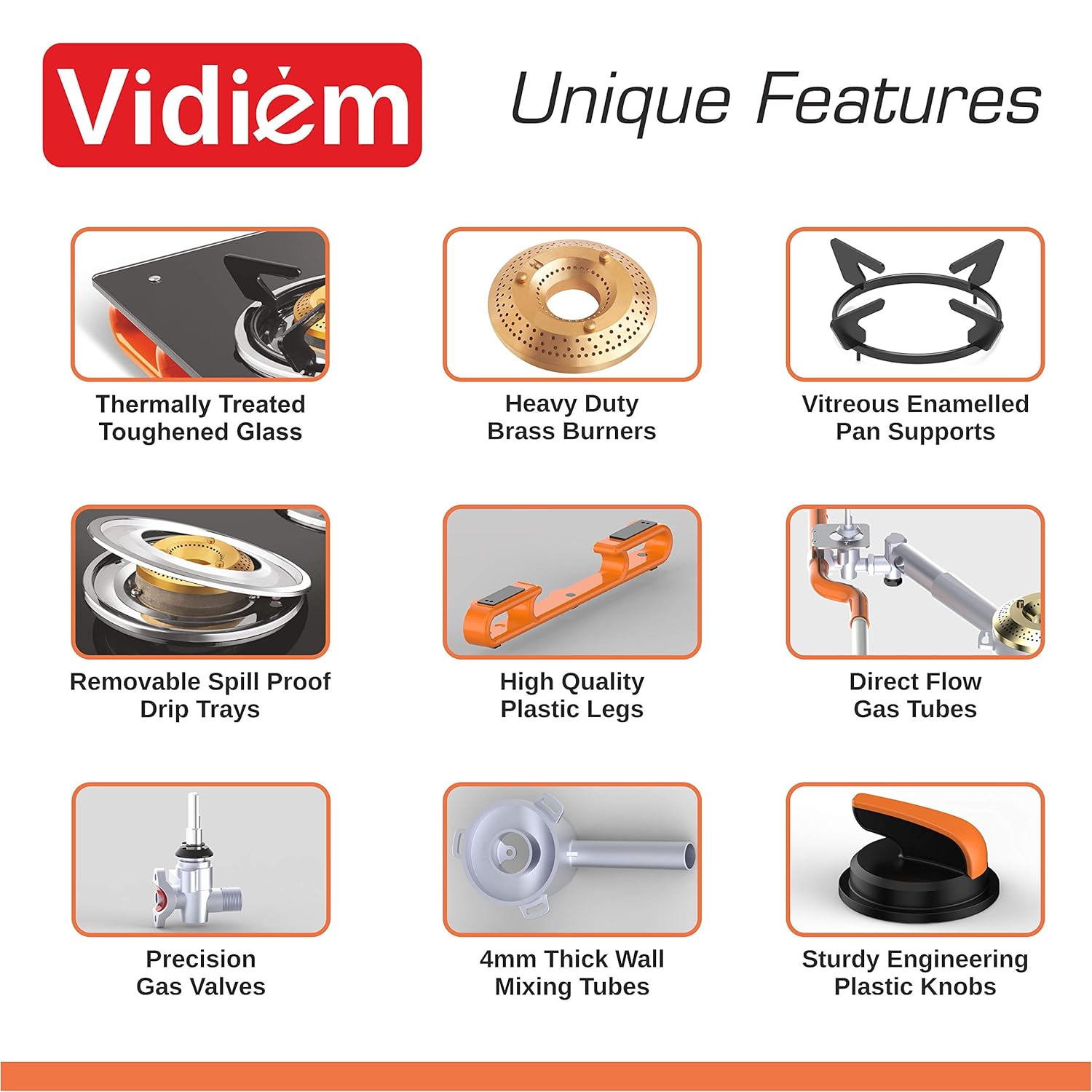 Vidiem AIR Plus 3 Burner Gas Stove 3