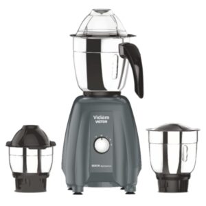 Vidiem Victor 600W Mixer Grinder ( 3 Jars,Grey )