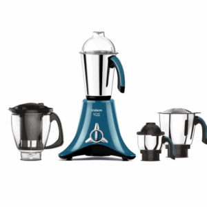 Vidiem Vstar Evo Plus 750 W Mixer Grinder with 4 Jars | Powerful ABS Body | Stainless Steel Blades | Self-Lock Jars | 5 Year Motor Warranty & 2 Year Product Warranty – Blue