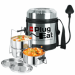 CELLO Electro Electric Stainless Steel Lunch Box, 3 Containers