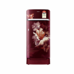 Samsung 215L 5 Star Inverter Direct-Cool Single Door Refrigerator Appliance (RR23C2H35RZ/HL,Midnight Blossom Red) Base Stand Drawer