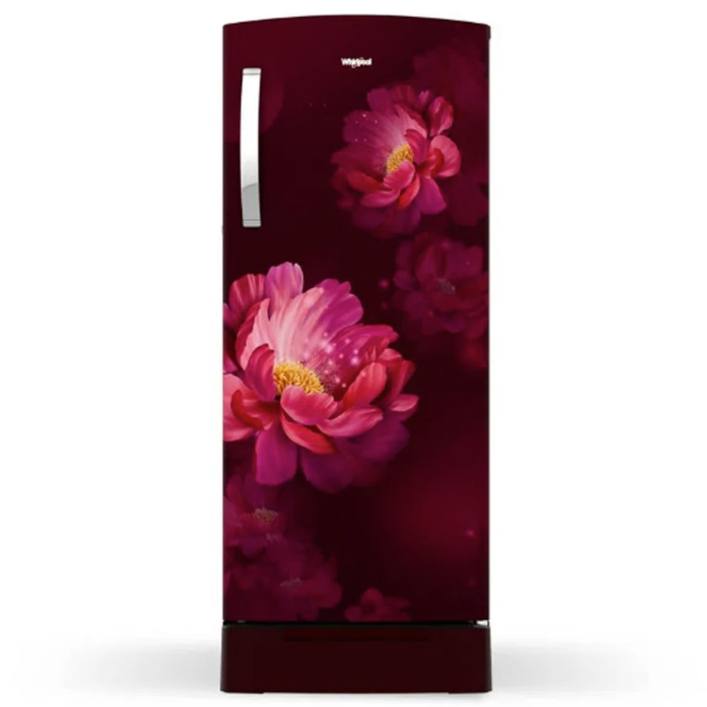 Whirlpool 192 L 4 Star Inverter Direct-Cool Single Door Refrigerator (215 IMPRO ROY 4S Inv Wine Peony-Z, Base Stand with Drawer, 2023 Model)