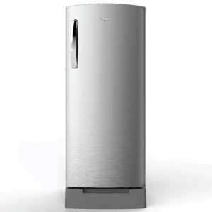 Whirlpool 236 Litre 3 Star Single Door Refrigerator with Inverter Compressor, Base Drawer, 4-in-1 Cooling Modes and 1 Hour Icing Technology, Alpha Steel, 260 IMPRO ROY INV