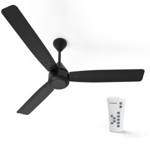 Crompton Energion Groove 1200mm (48 inch) Ceiling Fan (Onyx), Pack of 1, (5 Years Warranty)