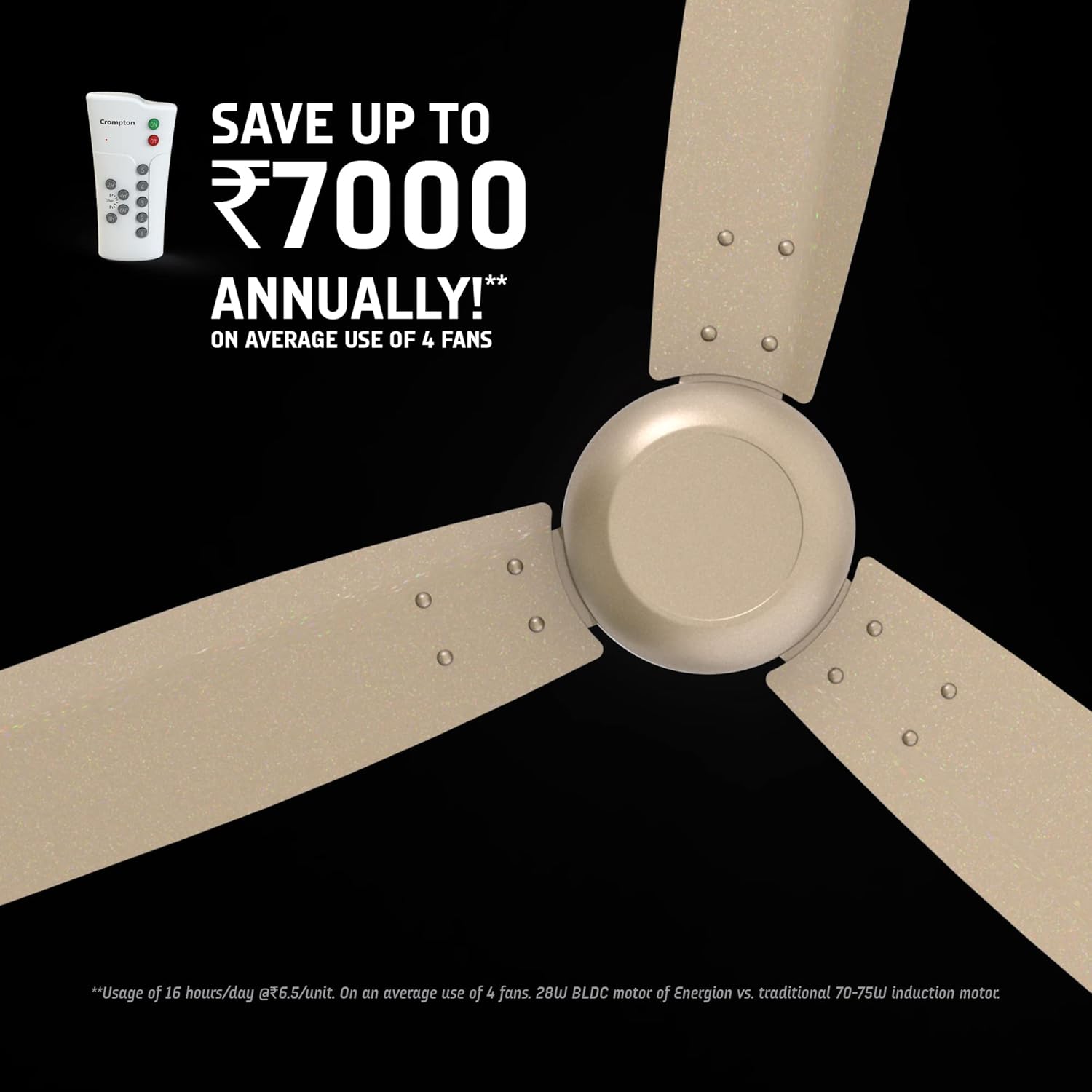 CG FAN ENERGION GROOVE SATIN SAND 1200MM-3