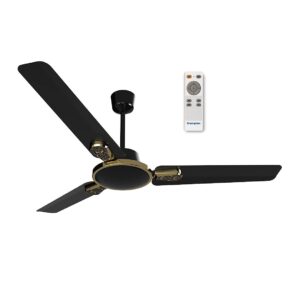 Crompton Energion Stylus 1200 mm (48 inch) 5 Star Rated Energy Efficient Designer BLDC Ceiling Fan with Remote and Anti-Dust Technology(Gloss Black)