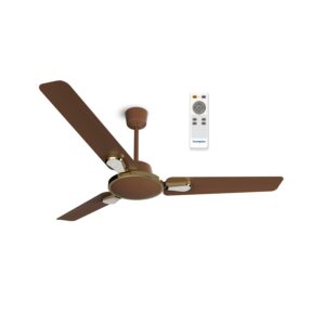 Crompton Energion Stylus 1200 mm (48 inch) BLDC Ceiling Fan with Remote and Anti-Dust Technology 5 Star Rated Energy Efficient Designer (Toast Brown), (5 Years Warranty)