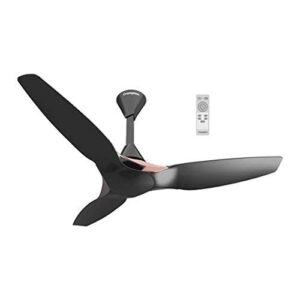 Crompton SilentPro Enso 1200mm ActivBLDC Remote-controlled Ceiling Fan with Anti-Dust Technology | 2X Silent |iF Design Award 2021 | 5 Years Warranty (Charcoal Grey)