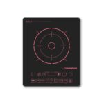 Crompton Instaserve 2000 W Induction Cooktop with 11 Feather Touch Buttons | 8 One touch Cook Menus | Overvoltage Shield Protection
