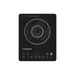 Crompton Instaserve 2100 W Induction Cooktop with 12 Feather Touch Buttons | 8 One touch Cook Menus |Slim Body | Overvoltage Shield Protection