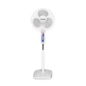 Crompton Wave Plus 400 mm High Speed Pedestal Fan | Adjustable Height | Smooth Oscillation | Superior Air Delivery | 2 Year Warranty
