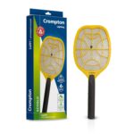 Crompton Anti-Mosquito Racquet Zappy | Mosquito Bat | Mosquito Killer | Rechargeable Mosquito Racket | Long Lasting Battery | 6 Months Warranty