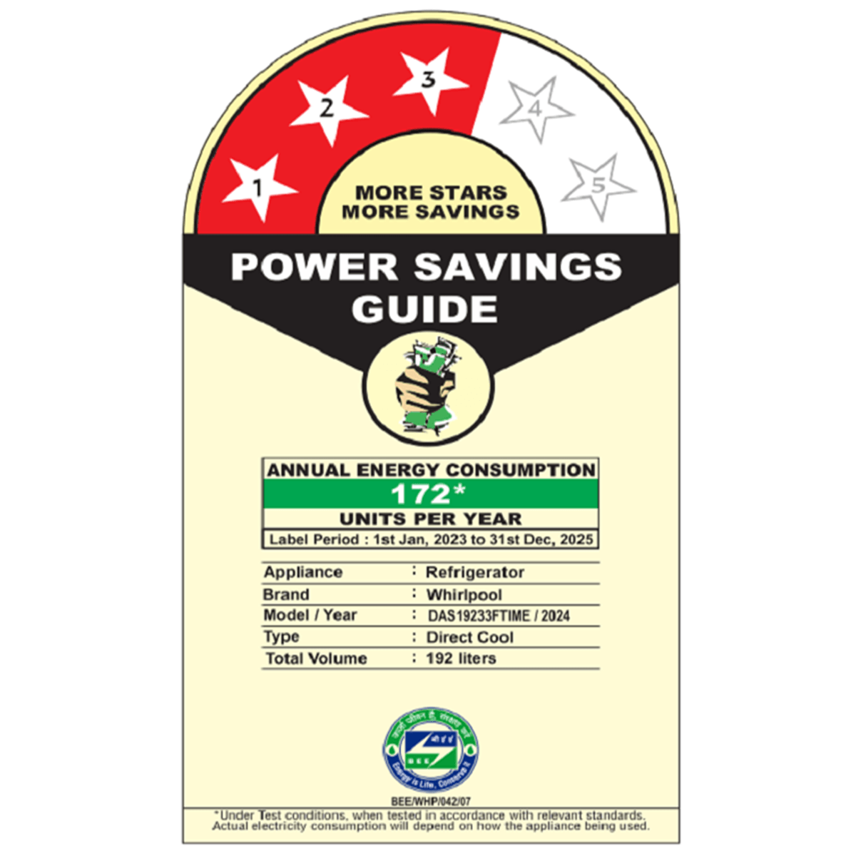 Icemagic Powercool 192L 3 Star Single Door Refrigerator with Base Drawer - Rain 4