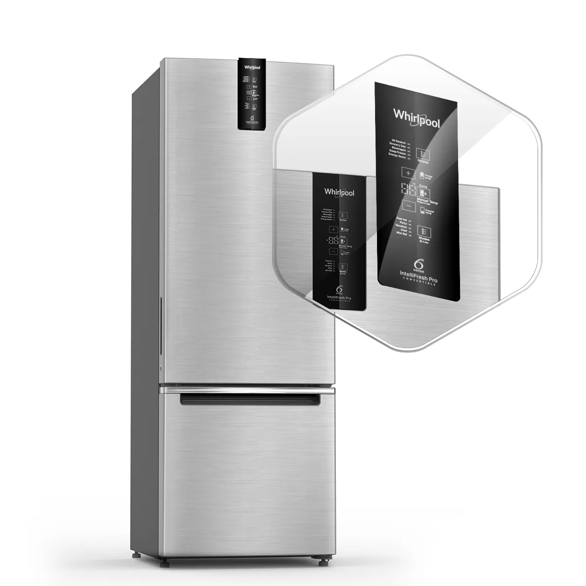 Intellifresh Pro 285L 2 Star Convertible Frost Free Bottom-Mount Refrigerator 10