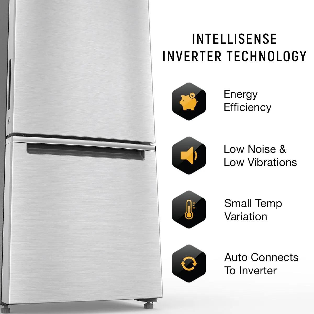 Intellifresh Pro 285L 2 Star Convertible Frost Free Bottom-Mount Refrigerator 2