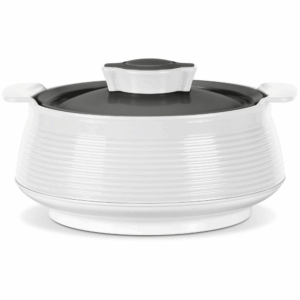 MILTON Venice 2000 Insulated Inner Stainless Steel Casserole, 1.85 litres, Micro White | BPA Free | Food Grade | Easy to Carry | Easy to Store | Ideal for Chapatti | Roti | Curd Maker