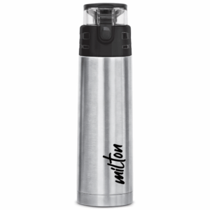 Milton Atlantis 900 thermosteel Water Bottle 750 ml, 24 Hr Hot and Cold I Leak Proof Lid, ISI Certified I Vacuum Insulated I for Office, Gym, School I Silver