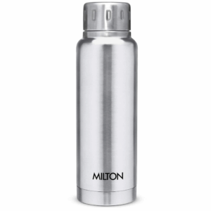 Milton Elfin 300 Thermosteel Water Bottle 300 ml, 24 Hr Hot and Cold I Leak Proof Lid, ISI Certified I Vacuum Insulated I for Office, Gym, School I Silver
