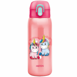 Milton Jolly 475 thermosteel Kids Hot and Cold Water Bottle, 390 ml, Pink