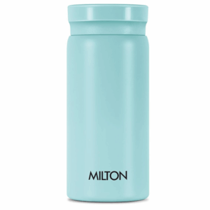 Milton Minimate 200 Thermosteel Insulated Water Bottle, 190 ml, 24 Hr Hot and Cold | Leak Proof Lid, ISI Certified I Vacuum Insulated | for Office, Gym, School | Blue