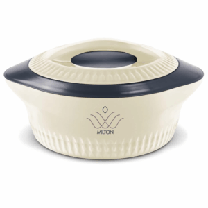 Milton Royal 1000 Insulated Inner Stainless Steel Casserole, 830 ml, Cream | BPA Free | Food Grade | Easy to Carry | Easy to Store | Ideal For Chapatti | Roti | Curd Maker