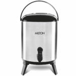 Milton Stellar 8 Thermosteel Water Jug, 7.6 litres, Silver | PU Insulated | Hot & Cold | Sturdy Base | Hygienic | Odour Free