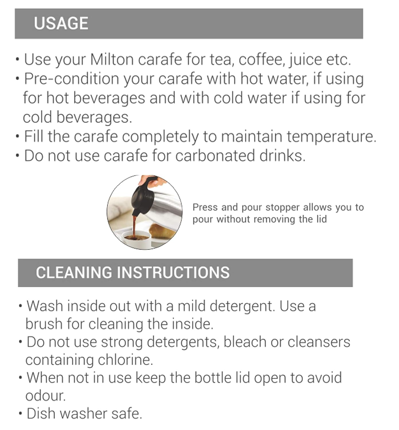 Milton Thermosteel Carafe 5